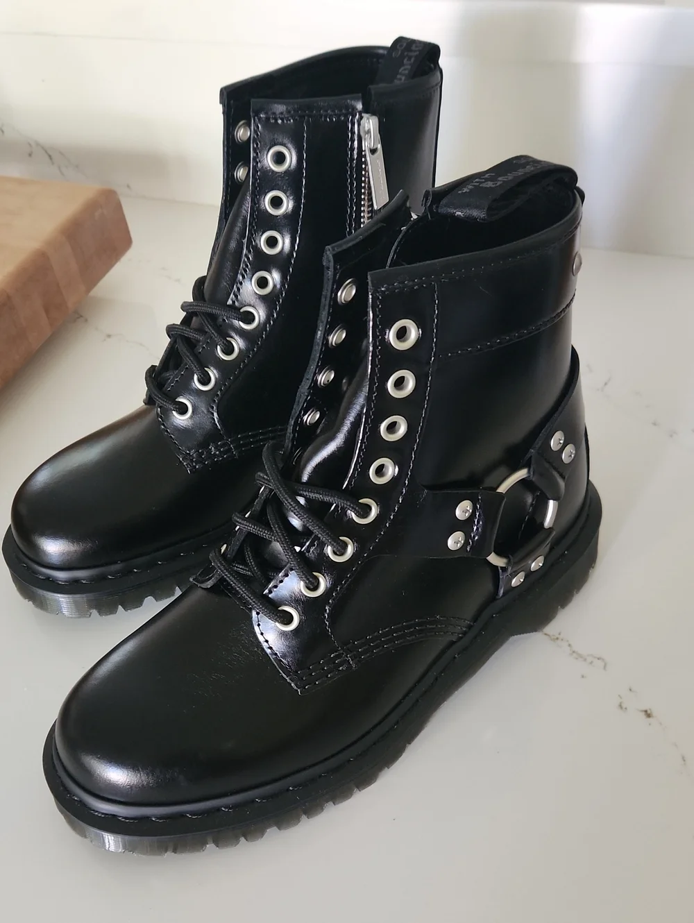 Dr. Martens 1460 Harness Leather Lace Up Boots